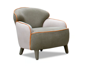 POLPETTA - Upholstered fabric armchair with armrests _ ESTEL GROUP